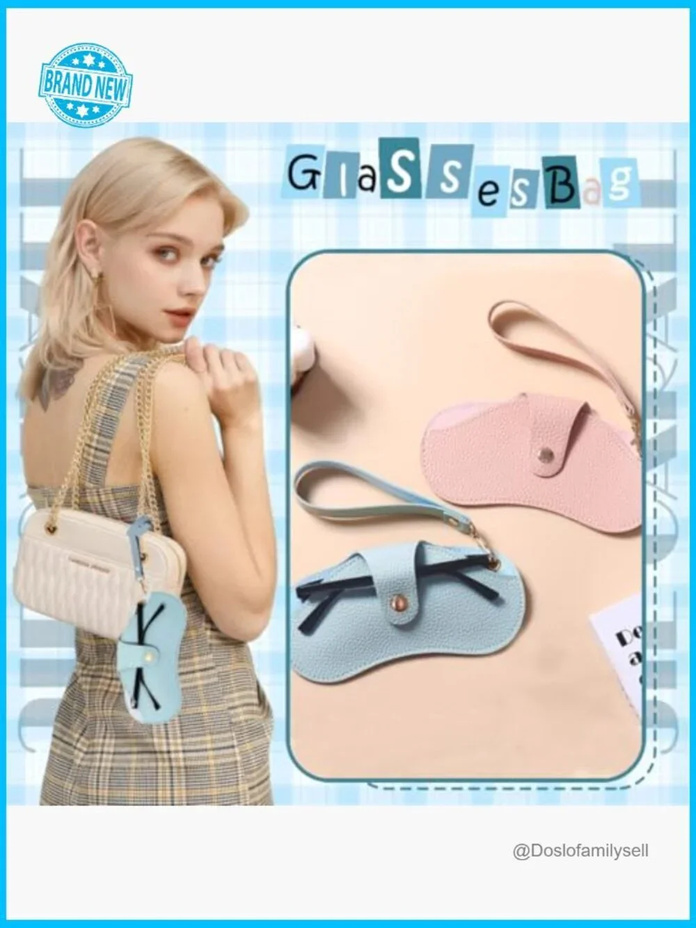 Soft Leather Sunglasses Case Travel Glasses Pouch Portable Eyeglasses Holder